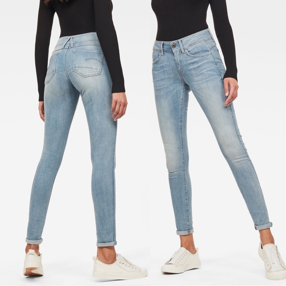 NWOT G-Star Lynn Light Aged Super Skinny Jeans